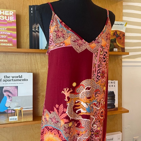 Johnny Was Dragon Print Tank Dress size M - Picture 5 of 13